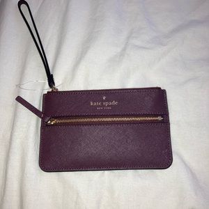 Kate Spade wristlet plum